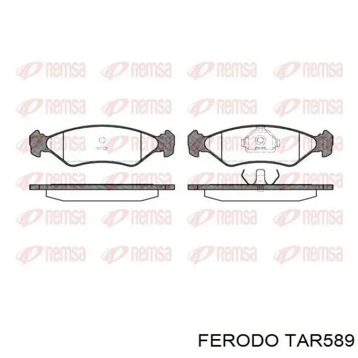 TAR589 Ferodo колодки гальмівні передні, дискові