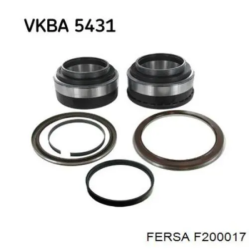 Підшипник маточини задньої Fersa F200017 ціна, від 255.57 USD