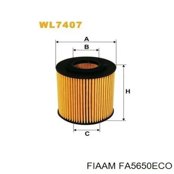 FA5650ECO Coopers FIAAM фільтр масляний