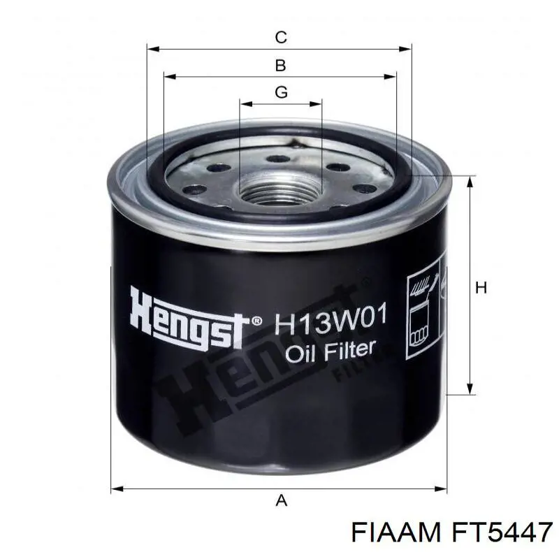 FT5447 Coopers FIAAM фільтр масляний