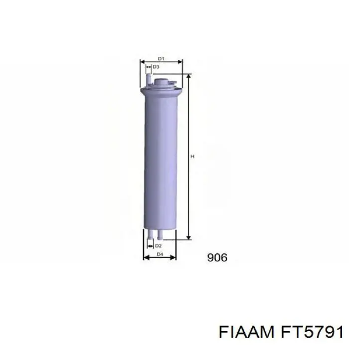 FT5791 Coopers FIAAM фільтр паливний