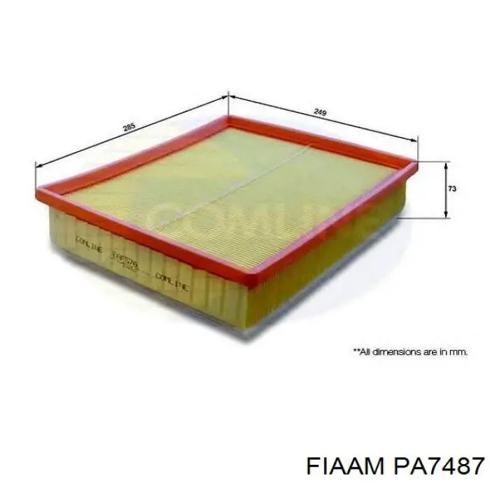 PA7487 Coopers FIAAM фільтр повітряний