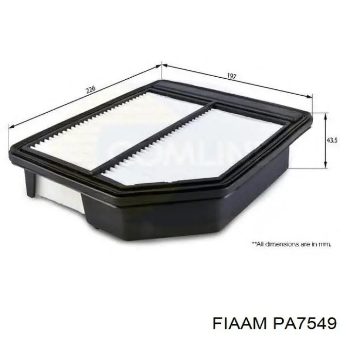 PA7549 Coopers FIAAM Воздушный фильтр