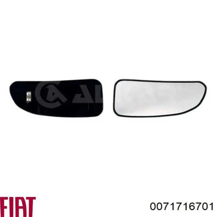Купити 0071716701 Fiat/Alfa/Lancia Скло дзеркала заднього виду, правого
