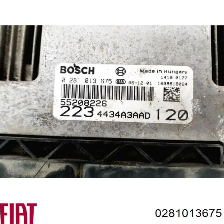 Електронний блок керування двигуном 0281013675 Fiat/Alfa/Lancia
