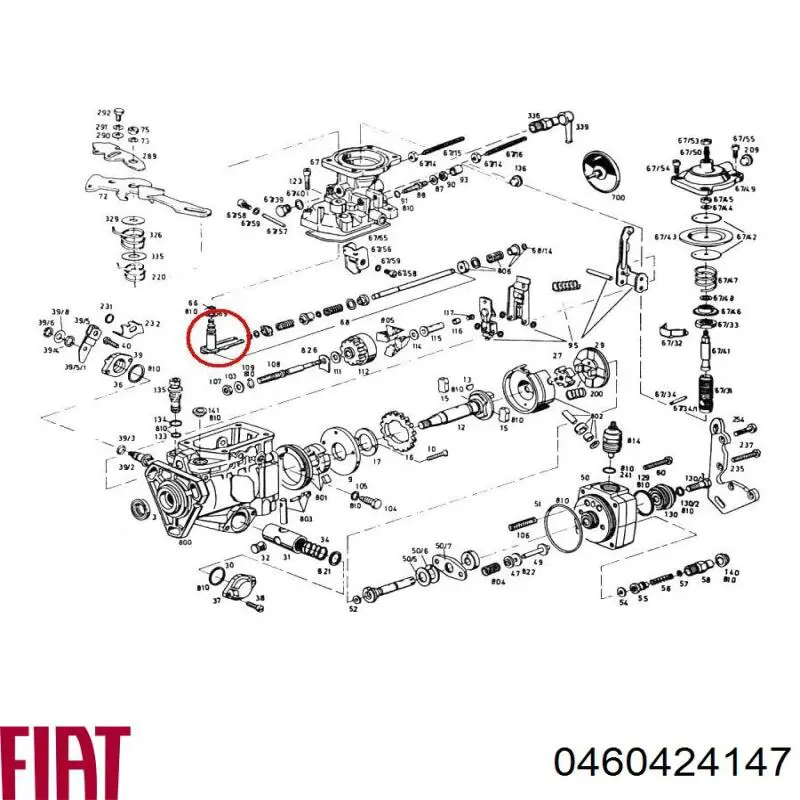 Насос паливний високого тиску (ПНВТ) - DIESEL 0460424147 Iveco