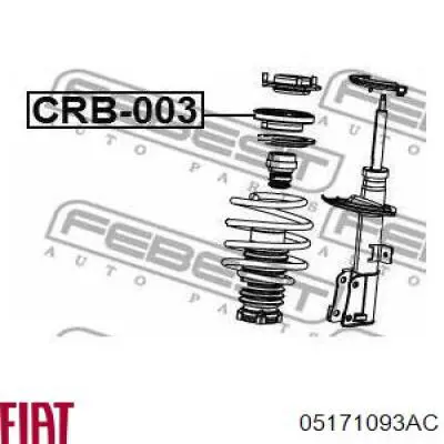 Підшипник опорний амортизатора, переднього 05171093AC Fiat/Alfa/Lancia