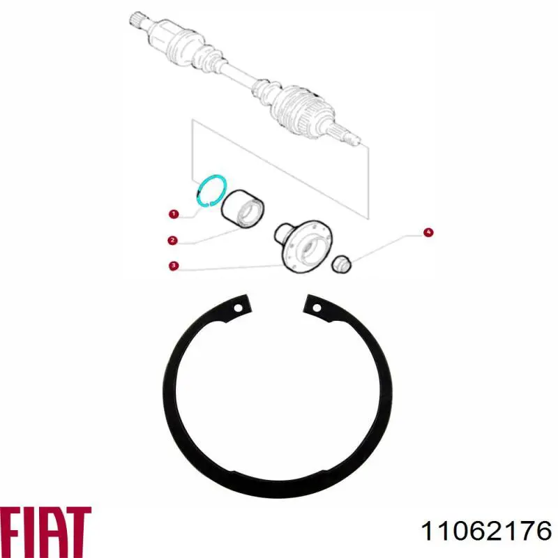 11062176 Fiat/Alfa/Lancia Підшипник маточини передньої