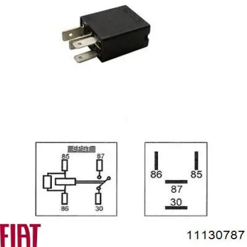 Реле вентилятора 11130787 Fiat/Alfa/Lancia
