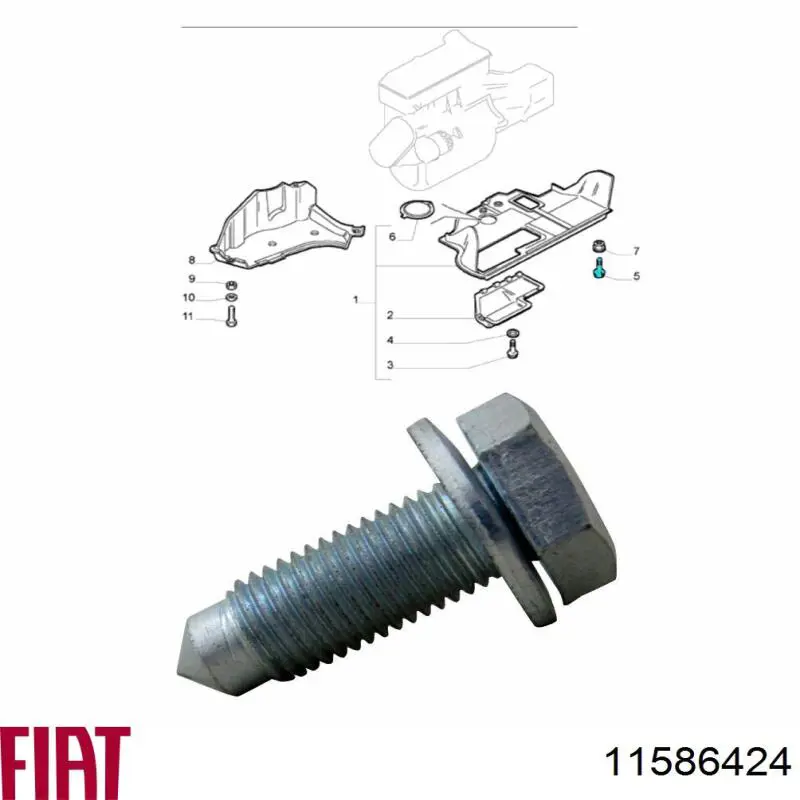 Fiat/Alfa/Lancia 11586424 ціна, від 4.81 USD