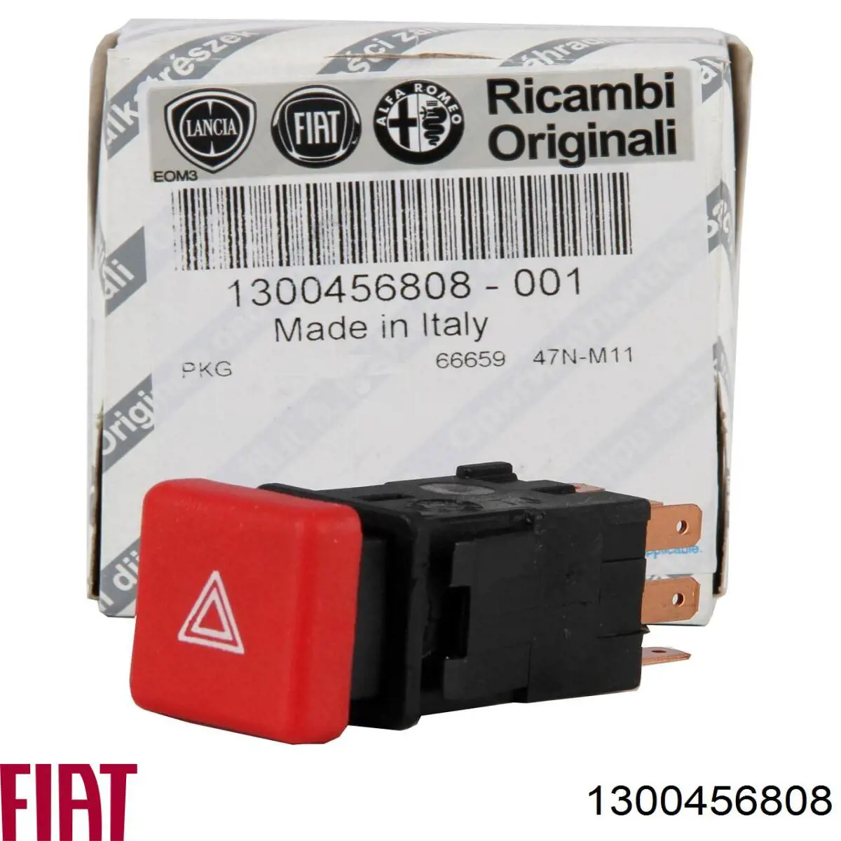 Кнопка аварійки 1300456808 Fiat/Alfa/Lancia