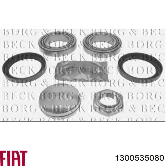 Комплект підшипник маточини передньої Fiat/Alfa/Lancia 1300535080 ціна, від 19.09 USD