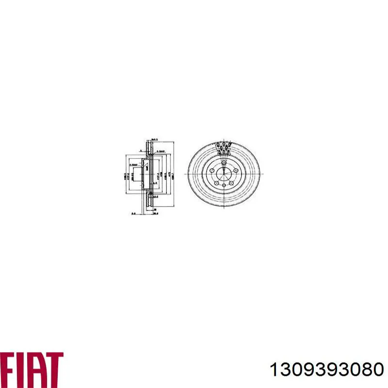  Fiat/Alfa/Lancia 1309393080 ціна, від 6.53 USD