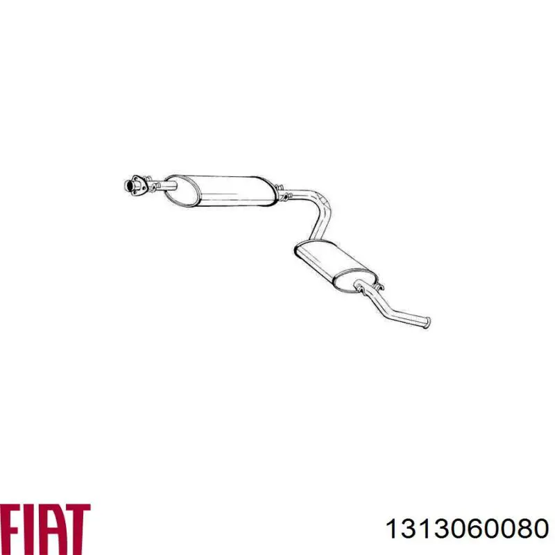 Глушник, середня і задня частина Fiat/Alfa/Lancia 1313060080 ціна, від 112.51 USD