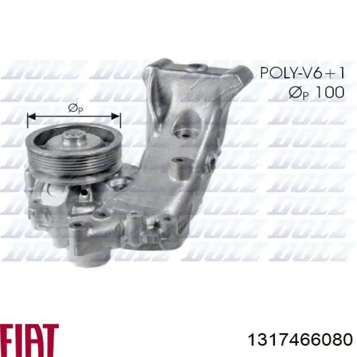 1317466080 Fiat/Alfa/Lancia Насос охолодження