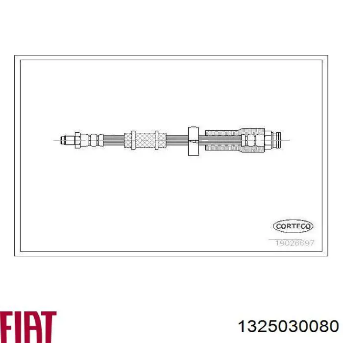 Купити 1325030080 Fiat/Alfa/Lancia Гальмівні шланги передні