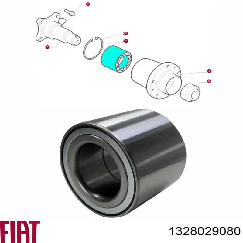 1328029080 Fiat/Alfa/Lancia Підшипник ступиці задньої