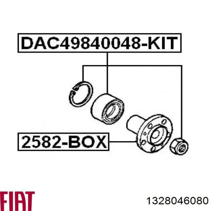 Підшипник маточини Fiat/Alfa/Lancia 1328046080