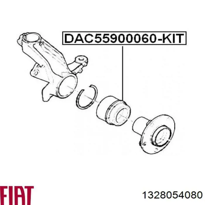 Підшипник маточини Fiat/Alfa/Lancia 1328054080