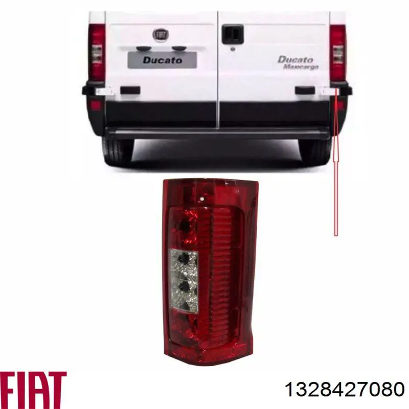 Купити 1328427080 Fiat/Alfa/Lancia Задня права фара
