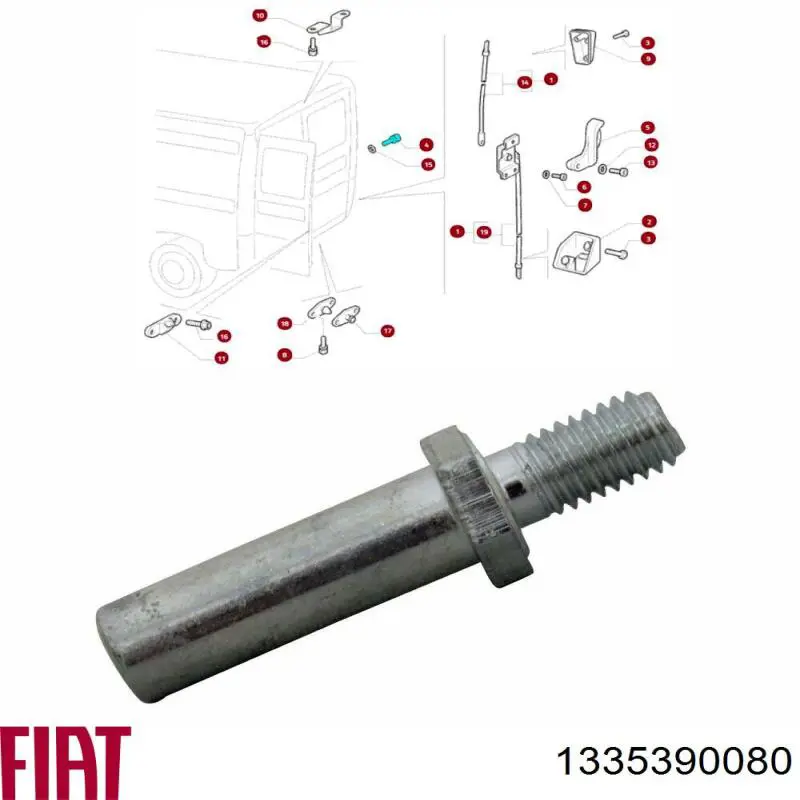 Купити GP1335390080 GP Палець (шплінт) дверної петлі