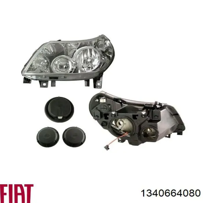 Основна фара в зборі ліва Fiat/Alfa/Lancia 1340664080 ціна, від 108.69 USD
