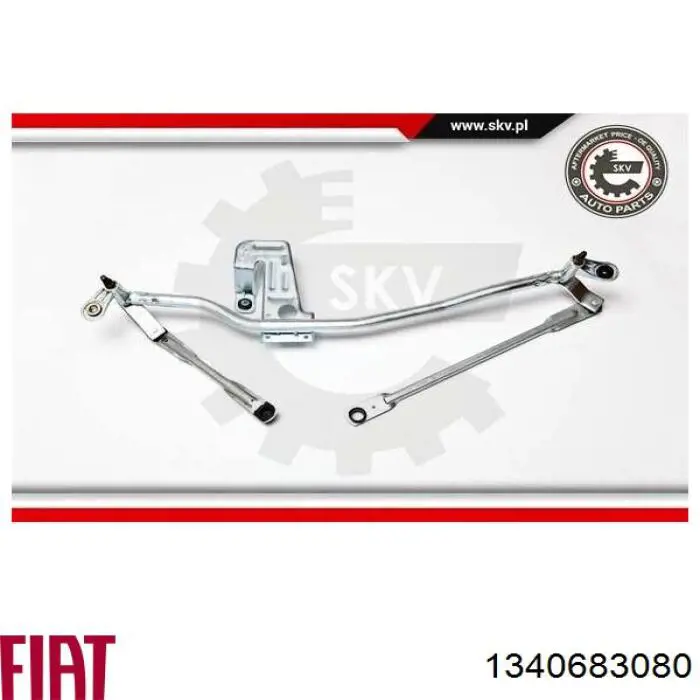 Трапеція щіток лобового скла Fiat/Alfa/Lancia 1340683080 ціна, від 38.87 USD