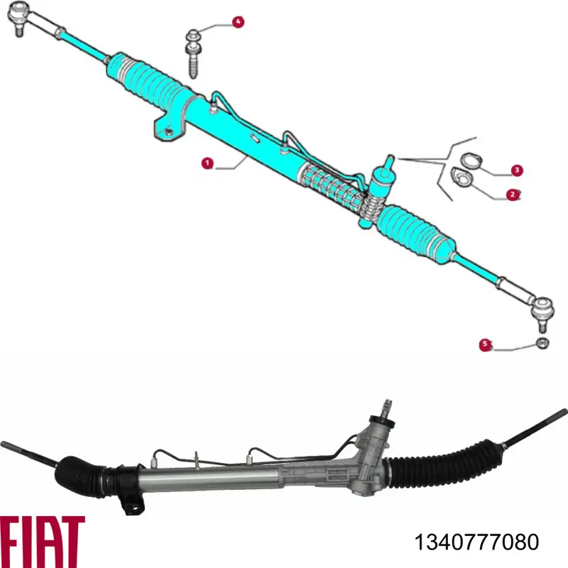 Управління рульове в зборі Fiat/Alfa/Lancia 1340777080 ціна, від 226.05 USD
