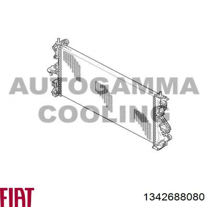 1342688080 Fiat/Alfa/Lancia радіатор охолодження двигуна