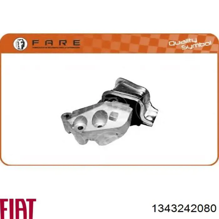 Подушка (опора) двигуна, права 1343242080 Fiat/Alfa/Lancia