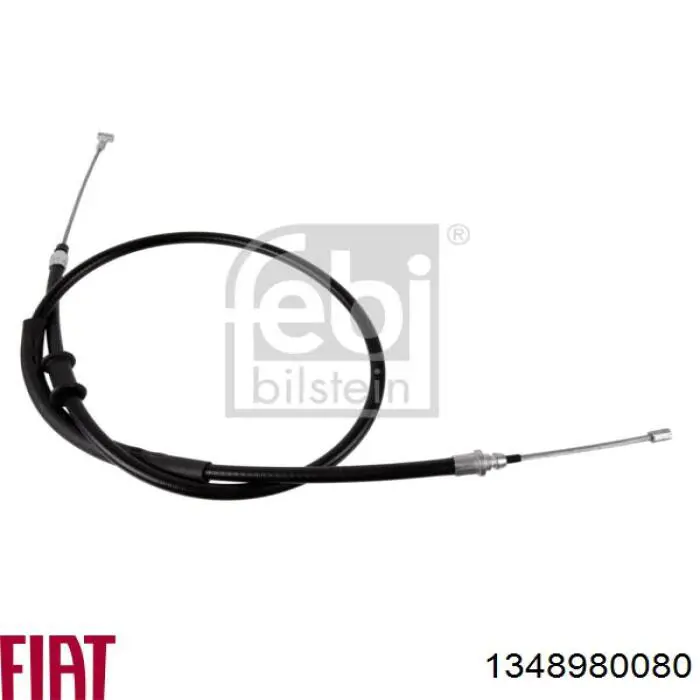 1348980080 Fiat/Alfa/Lancia Трос ручного гальма задній, правий/лівий