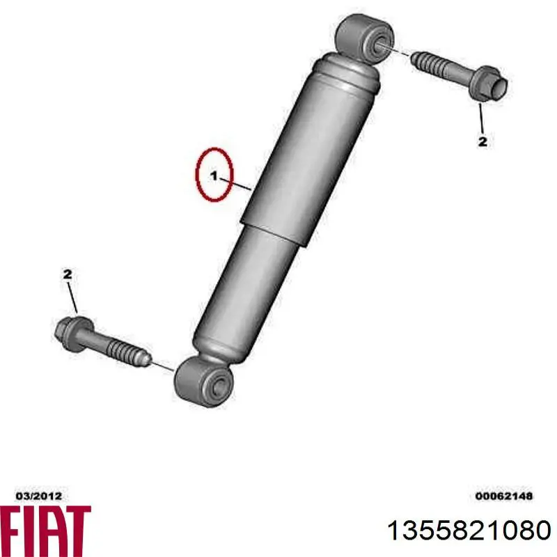 Амортизатор задній Fiat/Alfa/Lancia 1355821080 ціна, від 22.57 USD