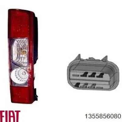 1355856080 Fiat/Alfa/Lancia ліхтар задній лівий