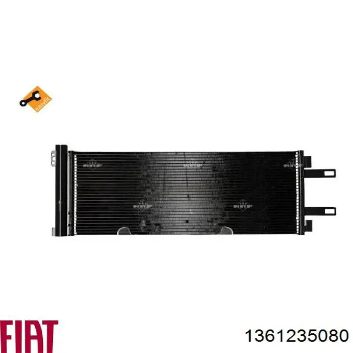 Конденсатор кондиціонера Fiat/Alfa/Lancia 1361235080 ціна, від 61.16 USD