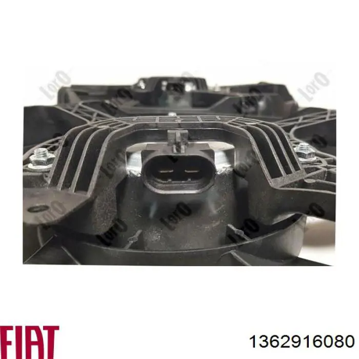 Купити 1362916080 Fiat/Alfa/Lancia Дифузор радіатора охолодження, в зборі з двигуном і крильчаткою
