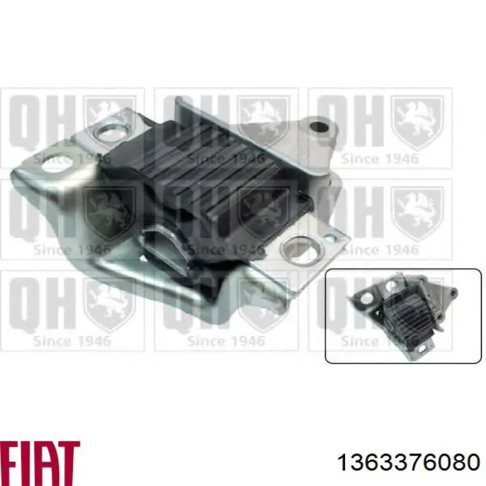 Права подушка двигуна Fiat/Alfa/Lancia 1363376080 ціна, від 36.51 USD