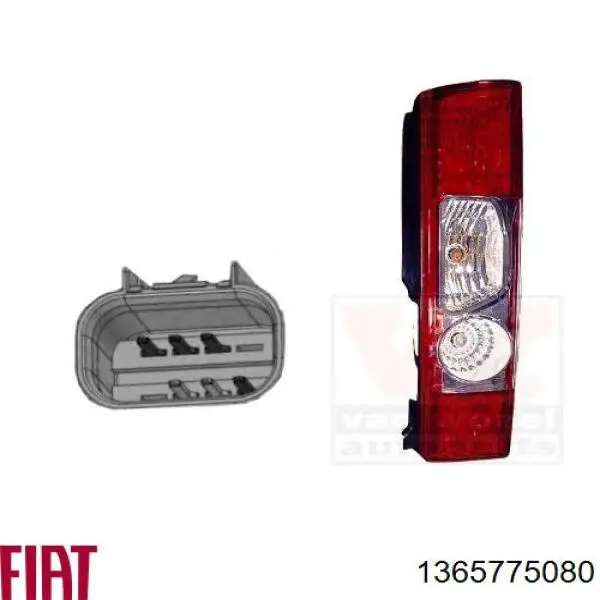 1365775080 Fiat/Alfa/Lancia ліхтар задній правий