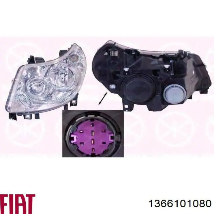 1366101080 Fiat/Alfa/Lancia Фара правая