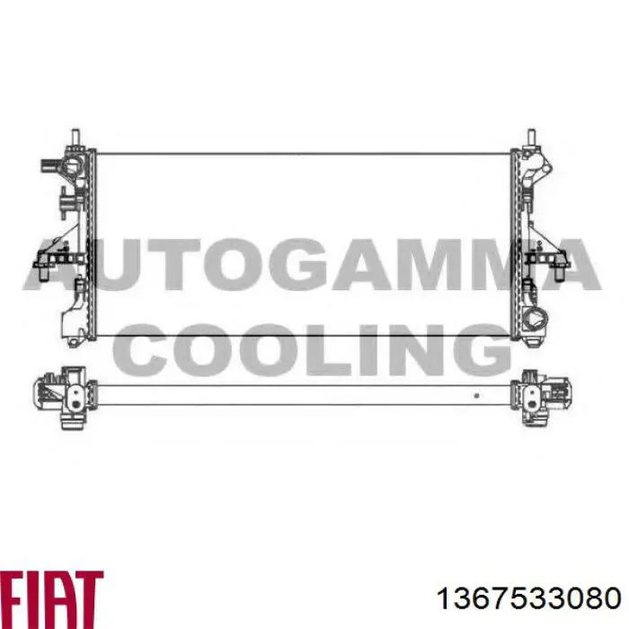 Радіатор основний Fiat/Alfa/Lancia 1367533080 ціна, від 120.82 USD