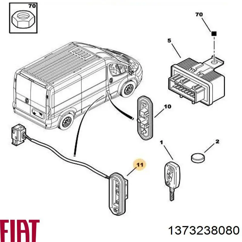 Датчик закривання дверей (кінцевий вимикач) 5051575 Autotechteile