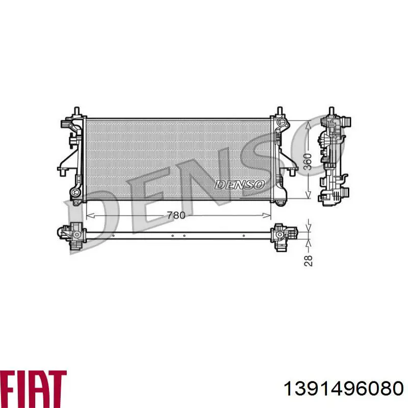 Радіатор 1391496080 Peugeot/Citroen