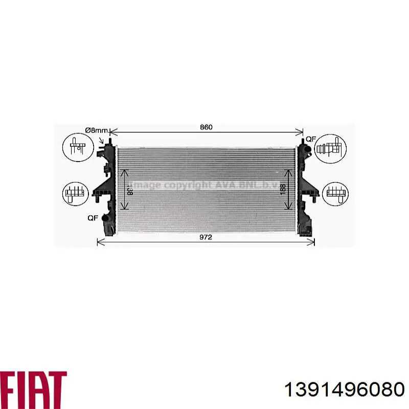 Радіатор основний Fast FT55028 ціна, від 137.69 USD