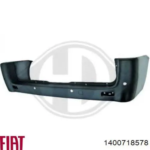 1400718578 Fiat/Alfa/Lancia Буфер (бампер) задній