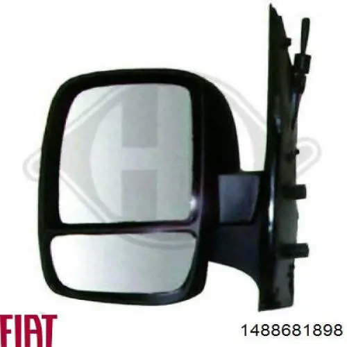Ліве бокове дзеркало 1488681898 Fiat/Alfa/Lancia
