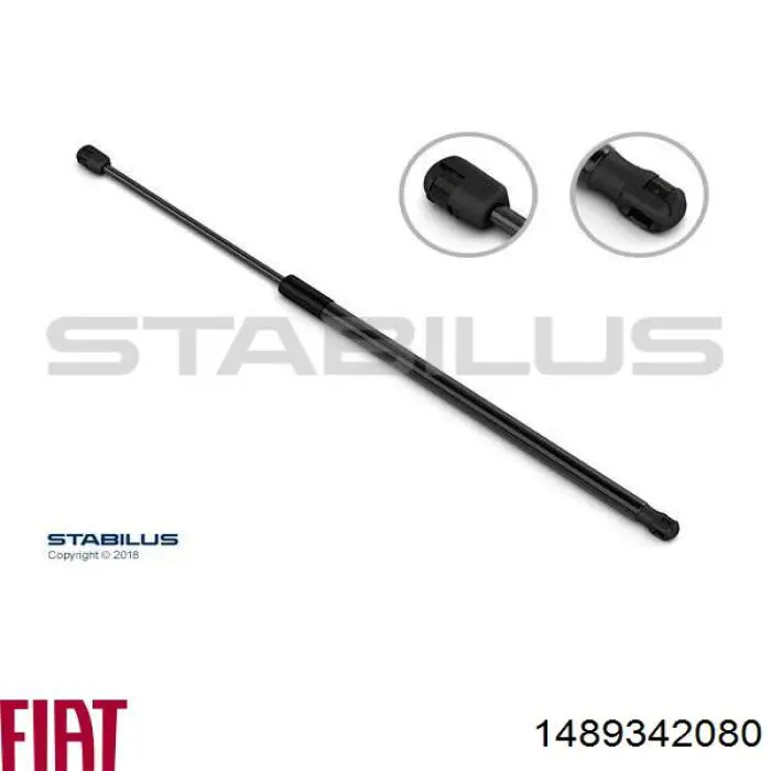 Амортизатор багажника AG50775 Optimal
