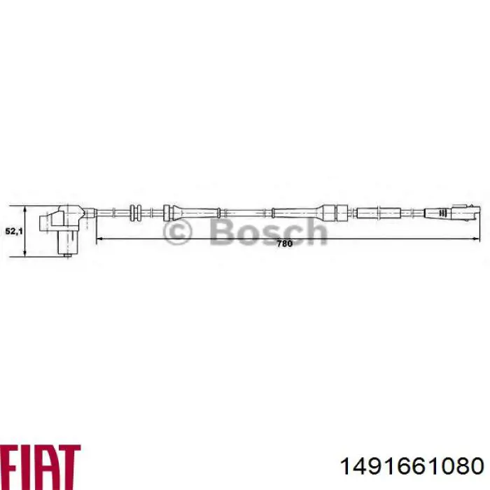 454592 Peugeot/Citroen датчик абс (abs передній)
