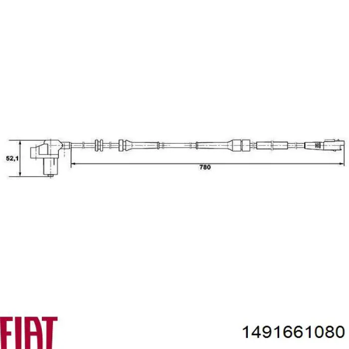 Купити 454592 Peugeot/Citroen Датчик АБС (ABS) передній