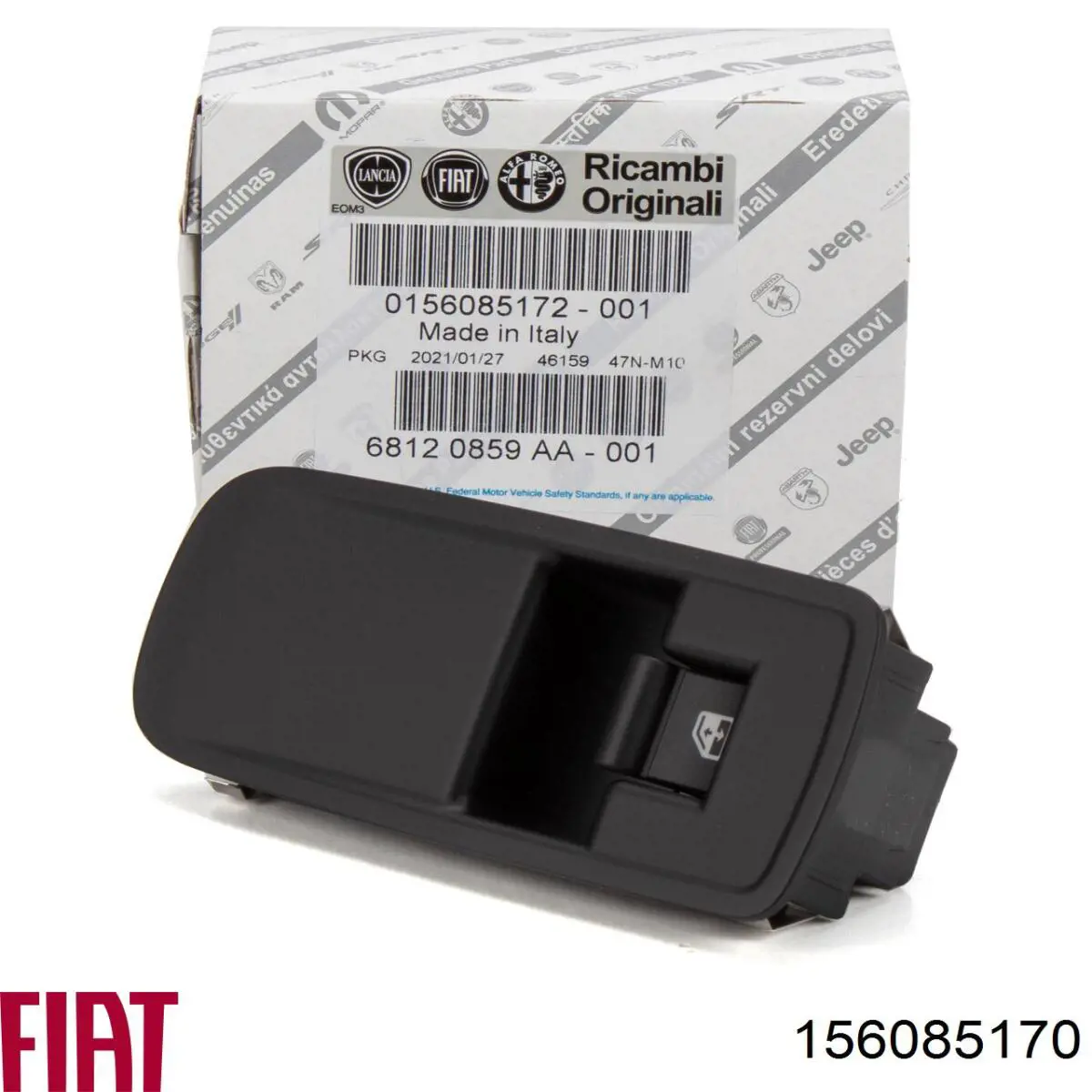 Кнопковий блок керування склопідіймачами передній лівий Fiat/Alfa/Lancia 156085170 ціна, від 38.91 USD