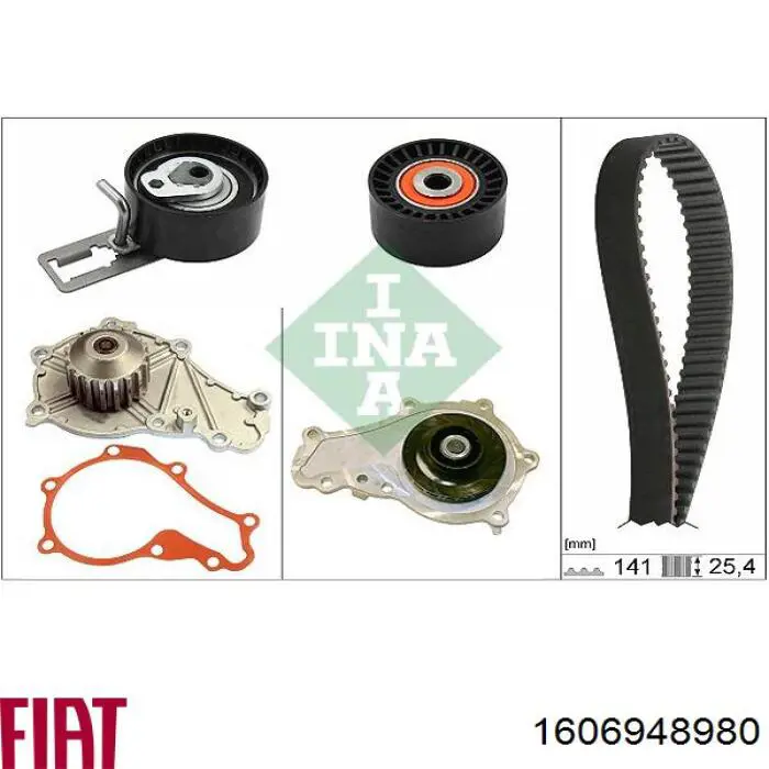 1606948980 Fiat/Alfa/Lancia Ролик натягувач