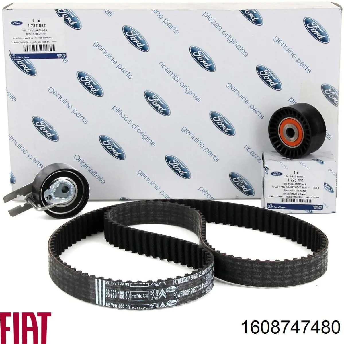 Комплект ГРМ Fiat/Alfa/Lancia 1608747480 ціна, від 83.51 USD